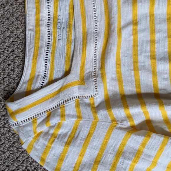 Talbots tamarind stripe square neck top - Picture 3 of 8